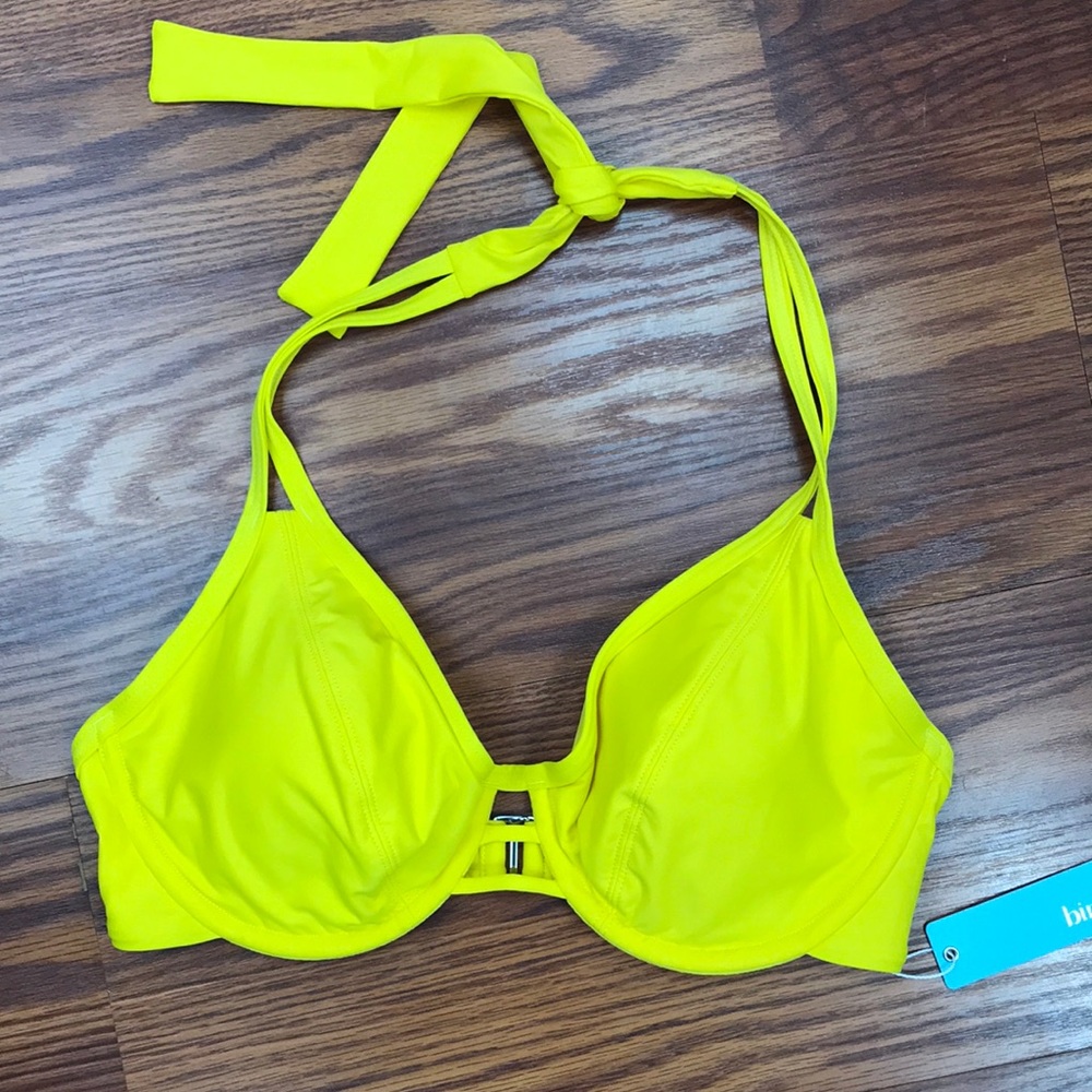NWT Birdsong 32DD Halter Bikini top.